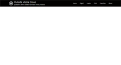 Desktop Screenshot of outsidemediagroup.com
